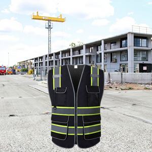 Chaleco de Seguridad Reflectante Personalizable Directo de Fábrica para Construcción, Ropa de Trabajo con Logotipo Personalizado, Reflectante de Alta Visibilidad al por Mayor - Product Image 6
