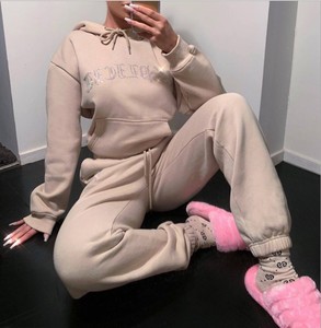 Pantaloncini da ginnastica <span class=keywords><strong>con</strong></span> Logo personalizzato da <span class=keywords><strong>donna</strong></span> <span class=keywords><strong>pantaloni</strong></span> sportivi in spugna francese <span class=keywords><strong>con</strong></span> cintura elastica <span class=keywords><strong>tuta</strong></span> sportiva Casual - Product Image 2