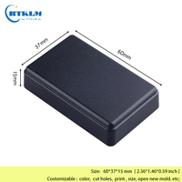 Involucro fatto da te scatola di progetto elettronico piccolo recinto di plastica da tavolo scatola di plastica elettrica scatola di giunzione Abs 60*37*15mm