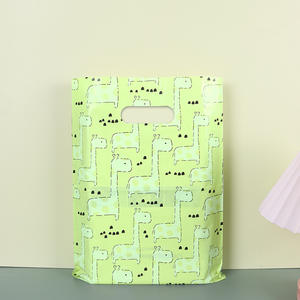 Sac en plastique à poignée découpée en gros, sac en plastique personnalisé pour les achats en HDPE LDPE - Product Image 1