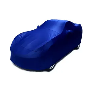 Smooth Shiny Satin Breathable Polyester Dust-proof Indoor Car Cover