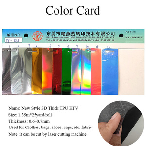 Clear Laser Holographic Iridescent 3D HD Print 0.6mm Printed Metal Mirror Iron-On Heat Transfer Vinyl T-shirt Print Paper &amp; <strong>Film</strong> - Product Image 2