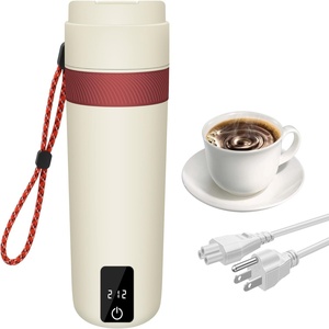 500ml Portable Mini Electric Kettle Temperature Controlled Electric <b>Heating</b> Water Cup Kettle Boiler for Household Travel - Product Image 1