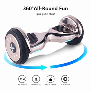 Hoverboard intelligent portable 10 pouces pour adultes, fabriqué par OEM/ODM, puissant, à double moteur, tout-terrain, auto-équilibrant. - Product Image 4