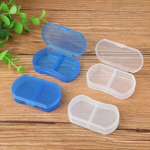 Caja de Pastillas de Plástico con Tapa Abatible, Forma Elíptica, de Alta Calidad, para 1 Día, Mini Organizador de Pastillas Económico - Product Image 4