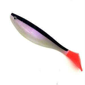 Señuelo caníbal de Pesca de Mar suave, cebo grande T Shad Pro de 27g /16cm, cola en T, pesca de lubina, anzuelo de gusano - Product Image 5