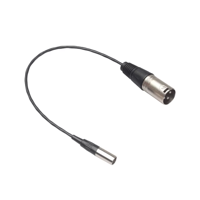 3-Pin Mini XLR Female to 3-Pin XLR Male Lavalier Microphone Cable Mic Cord
