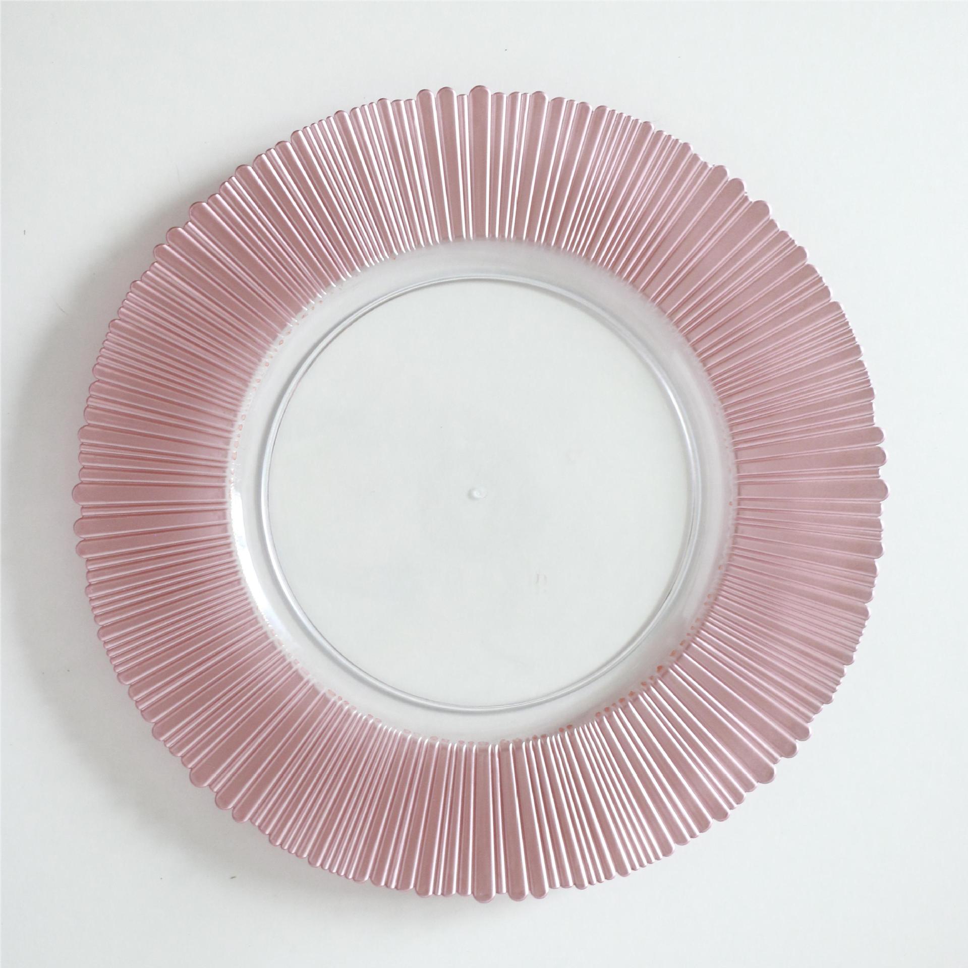 Transparent pink edge