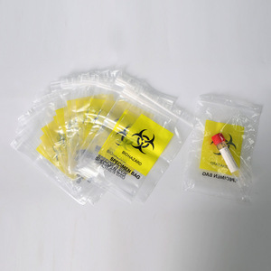 Sacs pour échantillons médicaux, étiquette transparente auto-scellante pour échantillons de laboratoire, 10 pièces - Product Image 1