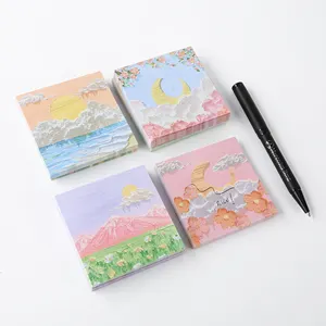 TTX Custom Logo Cartoon Kawaii Paper Notes Memo Pad Cute Promotional Square Sticky Note For Office Use