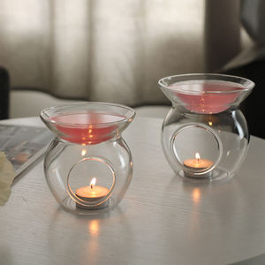 <span class=keywords><strong>Lampe</strong></span> d'aromathérapie romantique chambre bougie ménage verre brûleur d'encens huile essentielle poudre bois d'agar bois de santal brûleur d'encens - Product Image 3