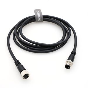 สายเคเบิลเซ็นเซอร์แอคทูเอเตอร์แบบมีรหัส Szrmcc M12 A แบบ 4 พิน ตัวผู้-ตัวเมีย สำหรับงานอุตสาหกรรม ป้องกันสภาพอากาศ พร้อมฉนวนป้องกัน - Product Image 2