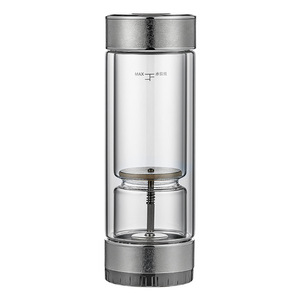 Tasse infuseur à thé en titane pur à double paroi, verre borosilicate haute résistance avec filtre, design rotatif pour la séparation du thé et de l'eau - Product Image 2