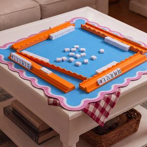 Soporte Magnético Acrílico Pintado Premium para Fichas de Mahjong, Juego de 4 con Empujadores, Duradero, Ecológico, Regalo para Jugadores - Product Image 6