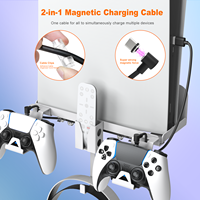 Support mural pour Playstation 5 pour les versions disque et numérique, accessoires de jeu incluant un câble magnétique Duo