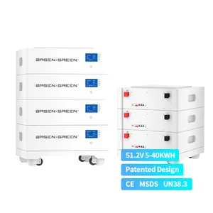 Stackable Modular Solar Energy Storage System Battery with Smart BMS 10KWH 20KWH High Voltage House Battery Pack