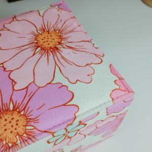 Boîte à bijoux rectangulaire de luxe LG7345 en velours, faite à la main, avec fermeture à bouton, grande capacité, pour coiffeuse, nouveauté - Product Image 3