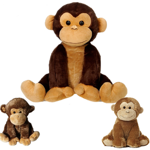 Set di Peluche Orangutan a Pelo Lungo, Scimmia Morbida Imbottita con Texture Unica e Pelosa, Cuscino Confortevole, Supporto Vendita all'Ingrosso - Product Image 6