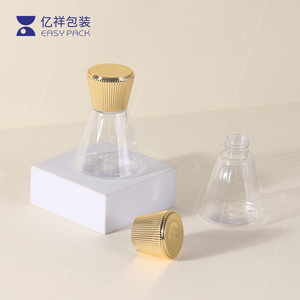 Wholesale Luxury <strong>Funnel</strong> <strong>Plastic</strong> <strong>Transparent</strong> Cosmetic Bottle Skincare Toner Make up Remover Container with Lid for Packaging - Product Image 4