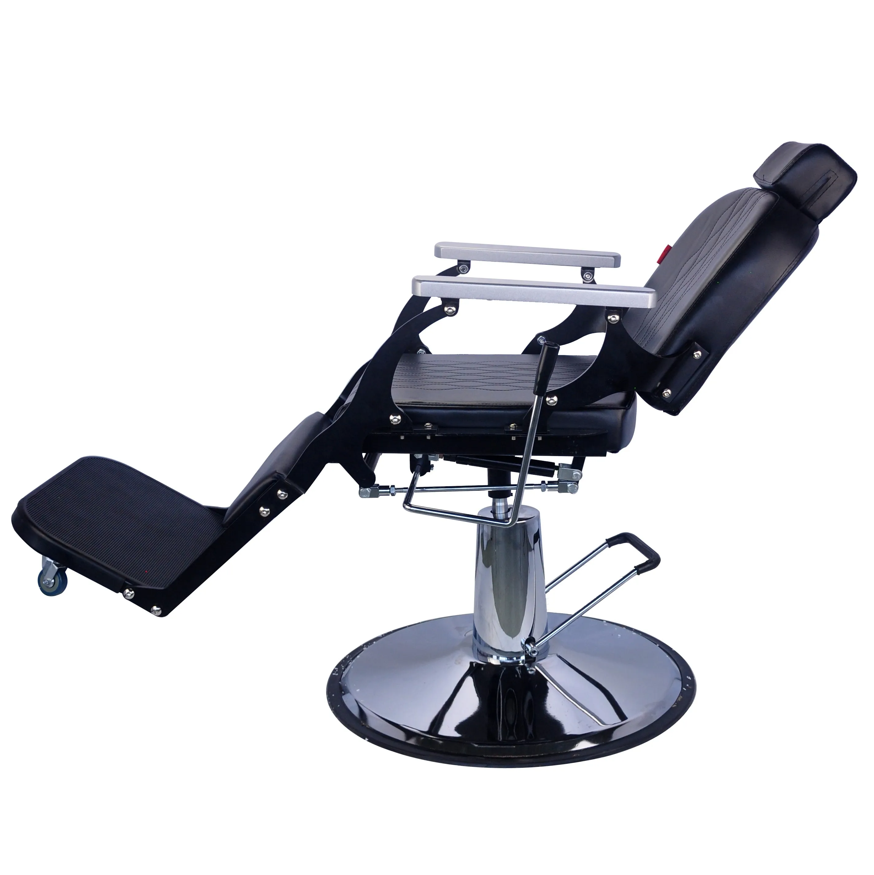 وصل حديثاً كرسي حلاقة أسود قابل للتعديل والدوران لصالونات الحلاقة كرسي لصالونات التجميل والحلاقة