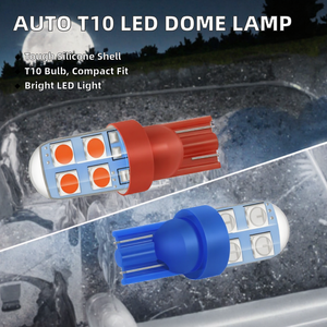 หลอดไฟ LED T10 รุ่น 3030 8SMD ซิลิโคน W5W 12V สีฟ้า สำหรับไฟอ่านหนังสือภายในรถยนต์ ไฟโดม และไฟสัญญาณจอดรถ - Product Image 2
