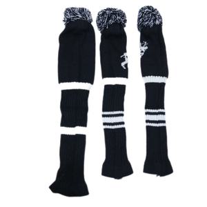Golfschläger-Hülle für Golfzubehör und -ausrüstung: Eine Schwarze Wollstrick-Hülle für Golfschläger, Geeignet für Holzschaften. - Product Image 2