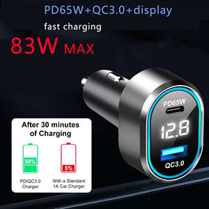 Nouveauté 2 en 1 PD USB C QC3.0 65W Type C <span class=keywords><strong>chargeur</strong></span> de voiture à charge rapide super rapide adaptateur <span class=keywords><strong>chargeur</strong></span> de voiture USB - Product Image 3