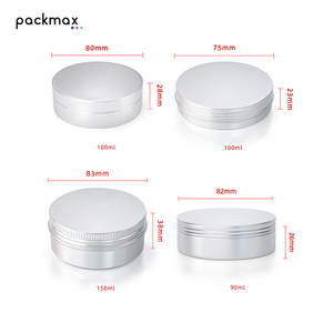 Custom Round Aluminum Tin for Eye Cream Loose Powder Solid Perfume - Silk Screen Printing <b>Empty</b> Cosmetic <b>Jar</b> - Product Image 3
