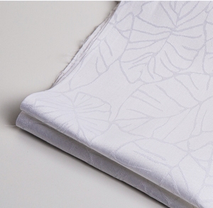 Coton jacquard feuilles hôtel textile literie tissus - Product Image 1