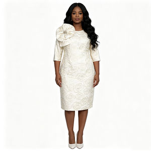 Robe de cérémonie élégante couleur or, grande taille, pour femmes, Geenlinm, robe longue tendance pour occasions spéciales - Product Image 2