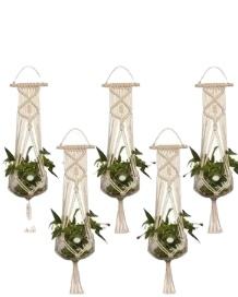 Porte-plante en macramé en forme de papillon en acrylique écologique pour la décoration de mariage et de la maison - Product Image 4