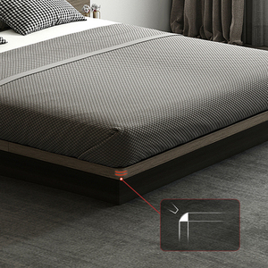 Japanese <b>Bed</b>, Solid Base Platform Frame Double King <b>Size</b> Wood Bedroom Furniture GF-095 Japanese <b>Bed</b> GF-095 - Product Image 4