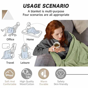 DAHAI Top Rated 100% Wool Woven <strong>Blanket</strong> Throw Cute Rectangular <strong>Childrens</strong> Home - Product Image 4