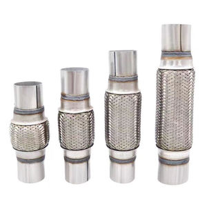Pièces automobiles, système d'échappement, tuyaux flexibles d'échappement SS409, tuyau flexible d'échappement galvanisé, tressage intérieur et extérieur avec tube - Product Image 2