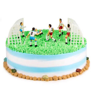 Figurine de décoration de gâteau en plastique sur le thème de l'équipe de football, à faire soi-même, pour ornement de table d'anniversaire - Grande Vente - Product Image 2