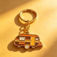 Maßgefertigter Weich-Emaille Schlüsselanhänger Vergoldet Lackiert Retro Metall-Schlüsselring als Souvenir-Geschenk