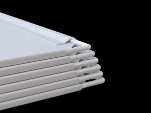 Kabinet penyimpanan berdiri Modular lipat hemat ruang Modern dengan lapisan plastik PP & bingkai besi dapat digerakkan untuk penggunaan di kamar tidur - Product Image 4