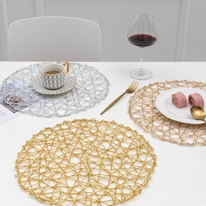 Napperons ronds 15 pouces papier tissé Boho décoratif cercle napperon pour mariage noël Thanksgiving jour vacances dîner - Product Image 6