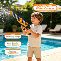 Pistolet à eau double tube personnalisé pour enfants, jouet spatial, pour la plage, le rafting et les combats aquatiques en extérieur