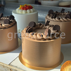 เค้กวานิลลาช็อกโกแลตขนาด 6 นิ้ว รุ่นมะม่วงสด รสชาติอร่อย สำหรับคนรักอาหาร ของหวานแสนอร่อย ของตกแต่งร้านเบเกอรี่ ของตกแต่งโชว์ร้าน DIY - Product Image 2