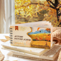 Carnet d'autocollants spirale en PET imperméable Mr.Paper, thème automne, décorations de paysages pour journalisation, scrapbooking et loisirs créatifs