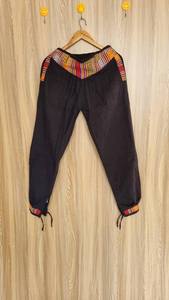 Pantalones Harem de Yoga para Mujer, de Algodón, Cintura Alta Elástica, Estilo Bohemio, Lavados, para Verano - Product Image 2