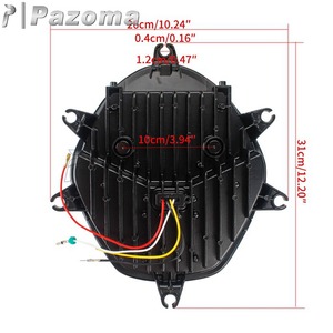 Faro delantero LED para motocicleta <span class=keywords><strong>SUZUKI</strong></span> <span class=keywords><strong>v</strong></span>-<span class=keywords><strong>strom</strong></span> DL1000 DL650, lámpara de circulación diurna, haz alto/Lo, 12V, color negro, E9 - Product Image 3