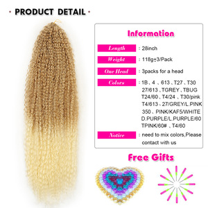 Extensions de <span class=keywords><strong>cheveux</strong></span> synthétiques tressés à la machine, double trame, effet exotique, pour tresses brésiliennes, très demandées à l'international, qualité africaine fine - Product Image 4