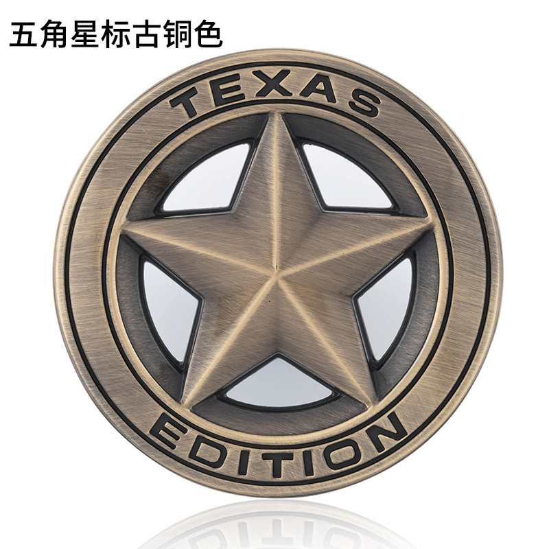 4-Pack Matte Black Metal Emblem Badges – 4WD V6 Vintage Style For Car Trunk Or Fender