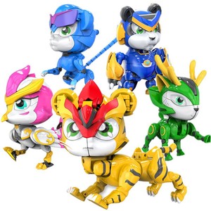 Robot de Plástico Pigpig Hero, Transformable y Combinable, Puño de Hierro, Tigre y Dinosaurio, Set de Regalo para Niños de 8 a 13 Años - Product Image 5