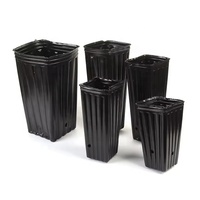 Vente en gros usine à prix abordable : Petit pot carré noir en PE respirant, design contemporain, pour pépinière, semis, jardinage et usage domestique