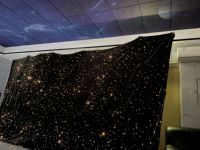 Rideau lumineux à fibres optiques LED, décoration commerciale pour hall d'entrée, scène de mariage, fond de scène