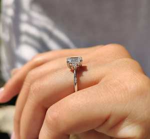 Anillo de compromiso Avira Jewels con diamante de laboratorio de 1 quilate, oro blanco macizo, claridad EF VVS1 VS1, joyería clásica para mujer, precio al por mayor. - Product Image 5