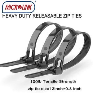 Bridas de Nylon PA66 Resistentes, Ajustables, Reutilizables, para <span class=keywords><strong>Cables</strong></span>, Bridas de Nylon 66 - Product Image 3